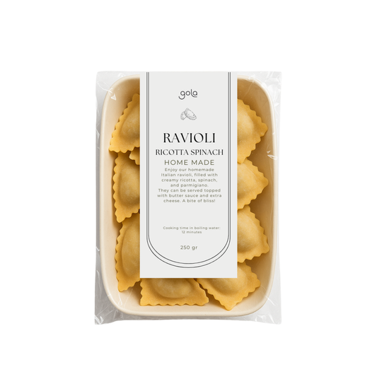 FROZEN PASTA Gola Home Made Ravioli Ricotta Spinach 250gr